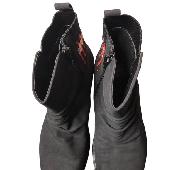 Reiker Remonte Suede Boots Wo’s Sz 39 US 8.5 Casual Western Retro Boho Grunge - Picture 5 of 12